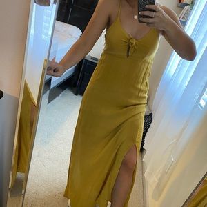 Mustard yellow dress